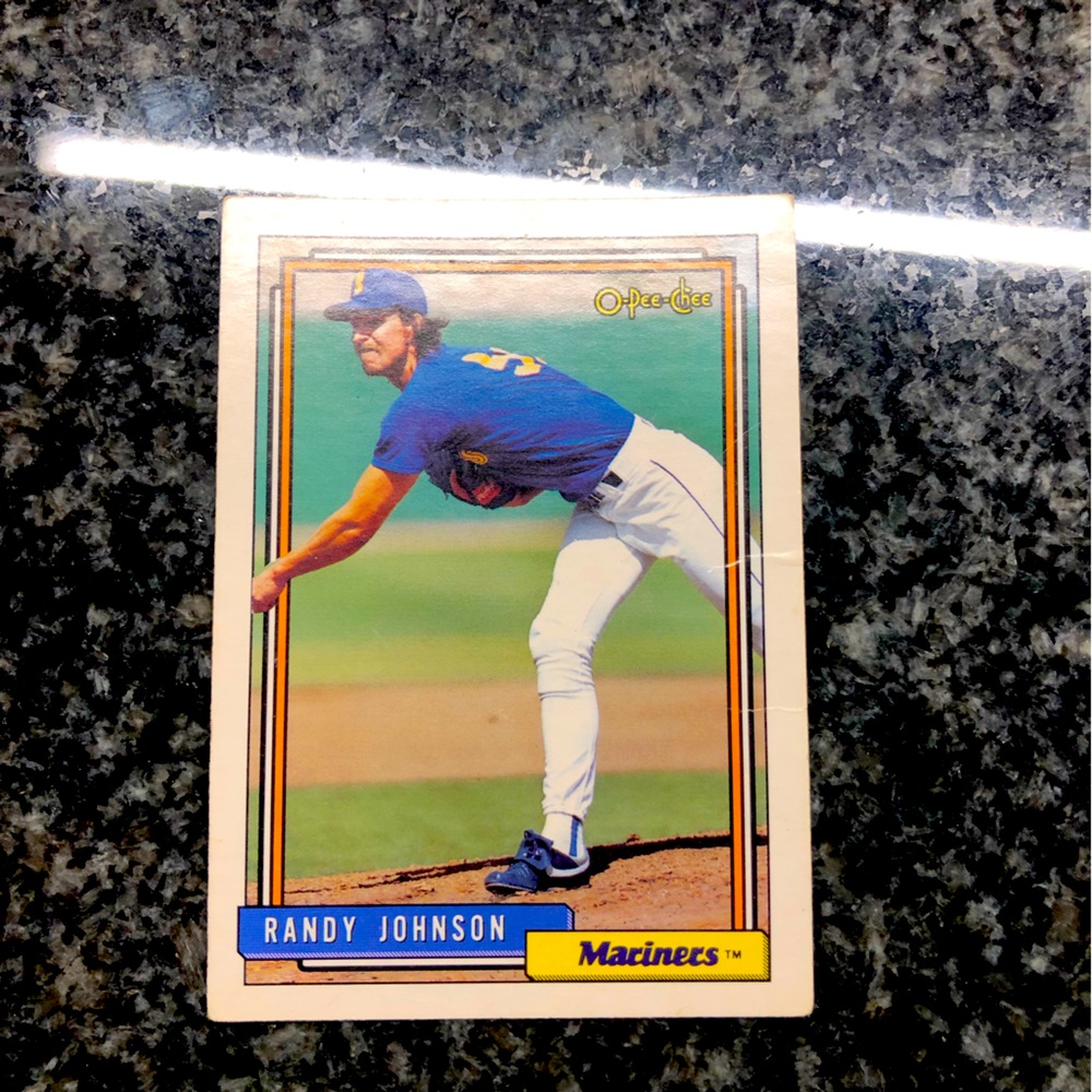 Randy Johnson O-Pee-Chee 1992 #525 baseball card!!